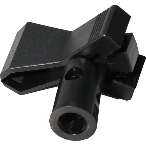 Black Microphone Clamp Adapter Adaptor for Computer Desktop Condenser Mic