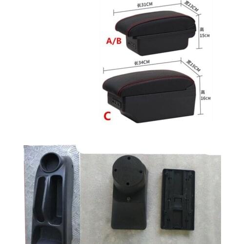 For civic ep3 armrest box central Store content Storage armrest box USB interface 2001-2006