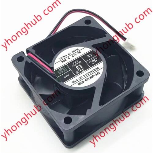 DWPH EFC-06E12D DC 12V 0.60A 60x60x25mm 3-Wire Server Cooling Fan