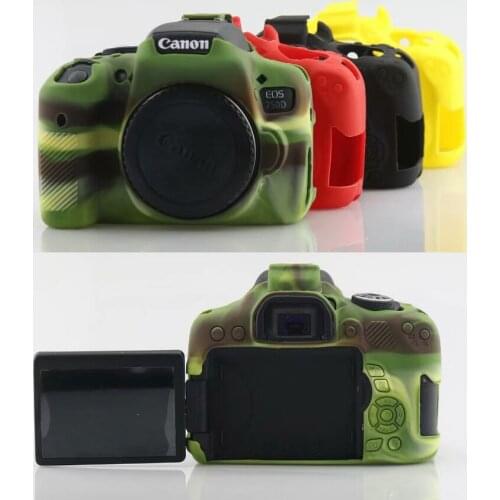Soft Silicone Case Camera bag Rubber cover for Canon EOS 750D kiss X8i Rebel T6i Protective Body Shell