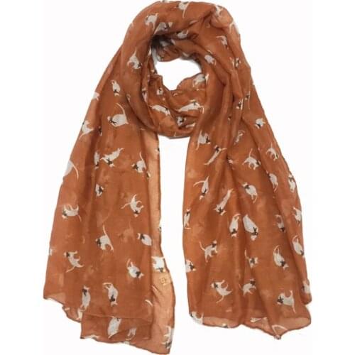 2016 New Fashion Women BowKnot Cat Print Scarves Shawls Cute Animal Long Soft Wrap Hijab Scarf Wrap 3 Colors Free Shipping