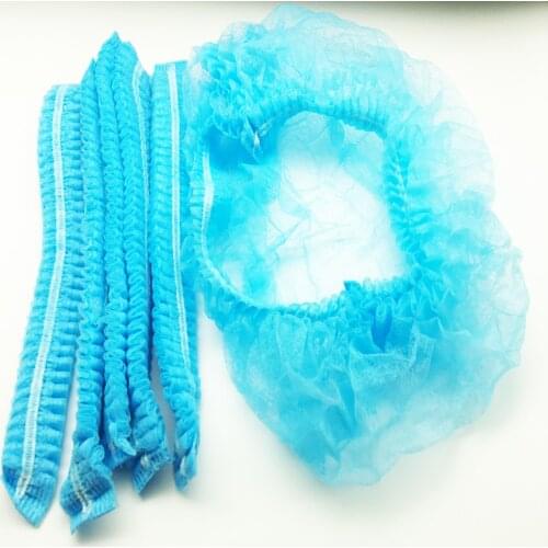 20 Pcs Disposable Makeup Hair Net Cap Non-Woven Bouffant Stretch Dust Caps For Tattoo Cleaning Supplies
