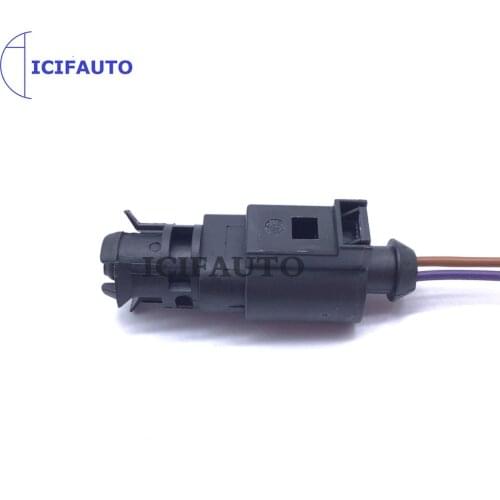 Ambient Outside Air Temperature Sensor With 2 pin Connector Plug For Volkswagen AUDI SEAT SKODA 1J0919379A 1J0973702