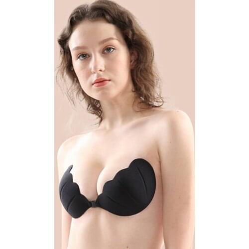 Wholesale Women Self Adhesive Strapless Backless Bra Sticky Gel Silicone Push Up Womens Underwear Invisible Bra Chest Paste