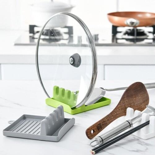 Pot scaffolding home spoon mat kitchen to store shelf plastic pot cover rack kitchen supplies