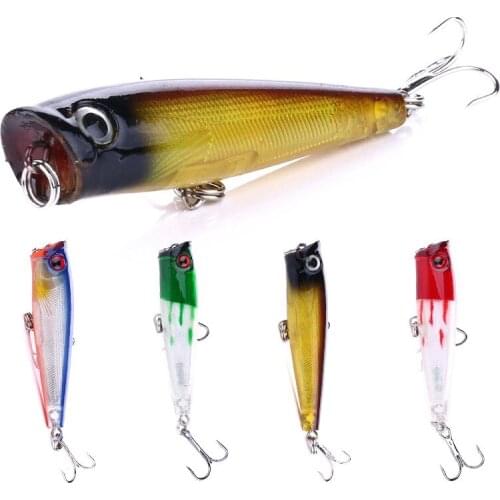 1pcs Fishing Lure 6.5cm 6.6g Hard Bait Wobbler Bass Floating Bass Fishing Accessories 3D Eye Topwater