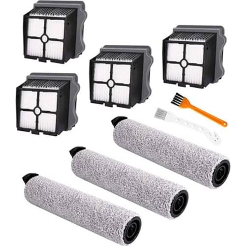 Replacement Roller Brush and Vacuum Filter Suitable for Tineco IFloor 3/IFloor One S3 Cordless Wet Dry Vacuum Cleaner
