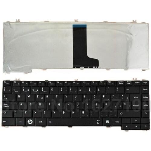 SP Spanish Keyboard For TOSHIBA C600D C640 L640 L640D L645 L645D BLACK Compatible with L600 Reprint New Laptop Keyboards