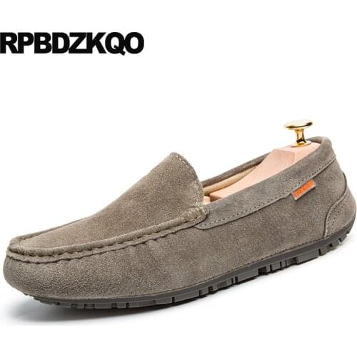 Driving 2021 New Summer Breathable Men Loafers Moccasins Fashion Spring Casual Hollow Out Slip On Suede Comfort Soft Designer