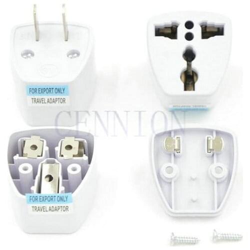 UK EU AU DE to US 2PIN 3 Pins AC Power Plug Travel Adapter Converter 100pcs express shipping