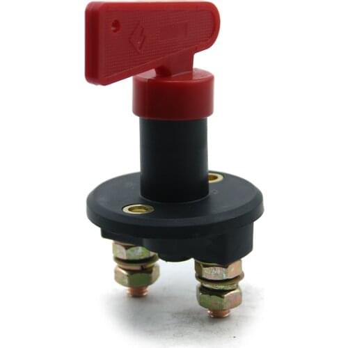 12V Vehicle Power Switch With Removable Red Keys Cut Off Battery Main Kill Switch Modified Isolator Disconnector For Auto Truck