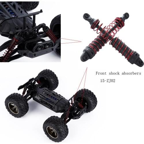 1 Pair Of 15-ZJ02 Front Shock Absorbers Car Parts For S911/S912 RC Car Models Racing HSP Off Road Monster Truck Shock Brightly