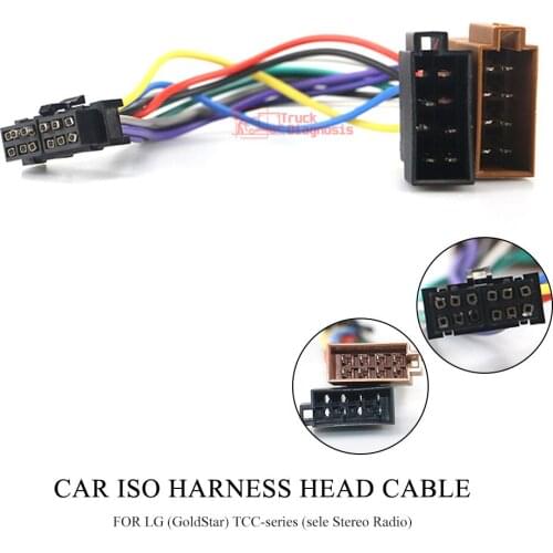 15-104 Car ISO Harness Head Cable for LG (GoldStar) TCC-series (sele Stereo Radio Wire Adapter Plug Wiring Connector Cable