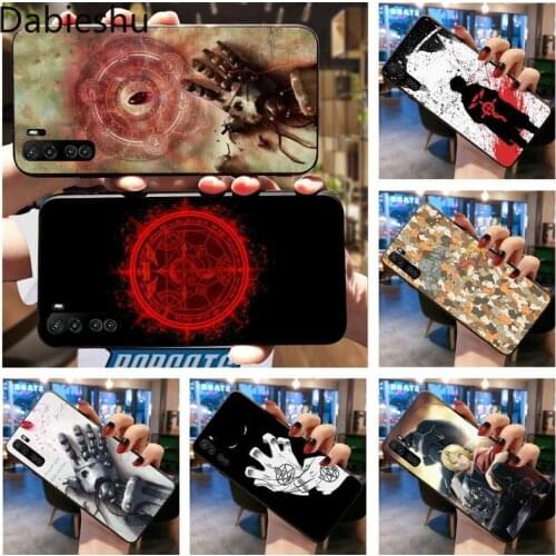 Anime FullMetal Alchemist black Phone Case Hull For Huawei Nova 6se 7 7pro 7se honor 7A 8A 7C Prime2019