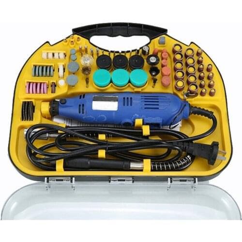 211Pcs 220V Electric Rotary Drill Grinder Engraver Sander Polisher DIY Craft Tool Set Cable Length 1.8m For Dremel tool