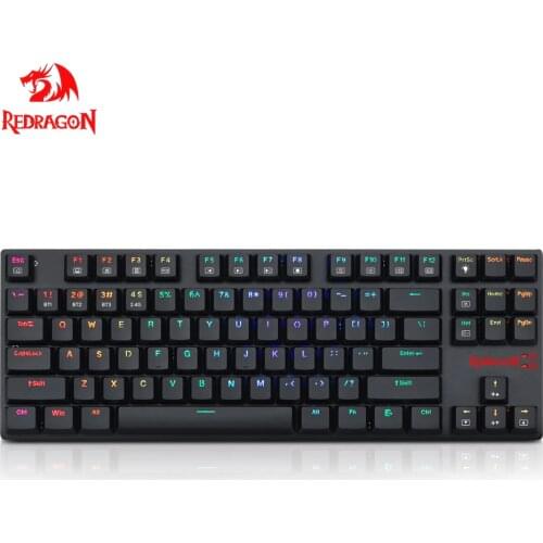 Redragon K607P KBS Aps por RGB Support Bluetooth 5.0 wireless USB 2.4G Dual mode Mechanical Gaming Keyboard 87 Keys Compute