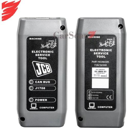 For JCB Electronic Service Tool Interface wtih 9Pin and 6Pin cable For JCB Machinery Auto Excavator Diagnosis Scanner