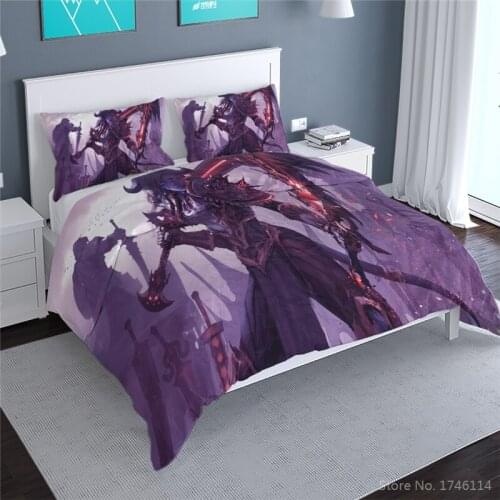 Multiplayer Online Game World of Warcraft Printed Bedding Set 3D Cartoon Duvet Cover /Comforter Cover Set Bedlinens Home Textile