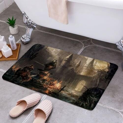 Dark souls 3D Print Doormats Rectangle Non-Slip DoorMat Bedroom Kitchen Entrance Print Door rugs Dropshipping