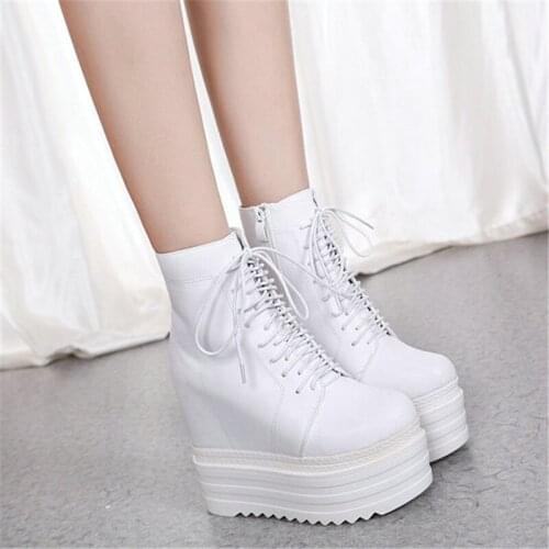 LAFAVIYI Women's Wedge Ankle Boots