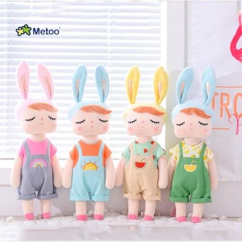 Metoo Original Newest Plush Toys Angela Dolls Stuffed Animals Dressing Doll Rabbit Cute Dreaming Girl Gift for Kids Children