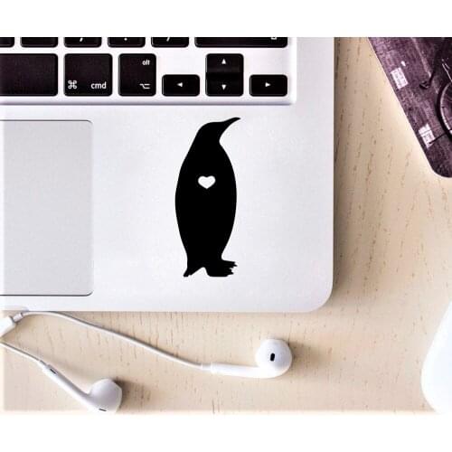 Fashion Penguin Black Partial Skin Stickers For Removable Stickers Headphone Laptop Cover Sticker For Xiaomi/Hp/Dell/Asus