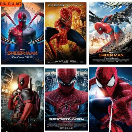 5D DIY Full Drill Diamond Painting Disney Marvel Spiderman Movie Diamond Mosaic Embroidery Cross Stitch Art Kits Home Decor Gift