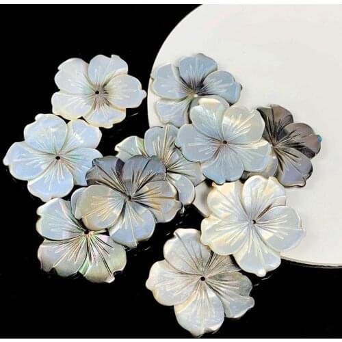 Natural Mother of Pearl Shell Charms Life of Flower Tree Leaf Round DIY Earrings dangle Necklace Pendant Jewelry Making Finding