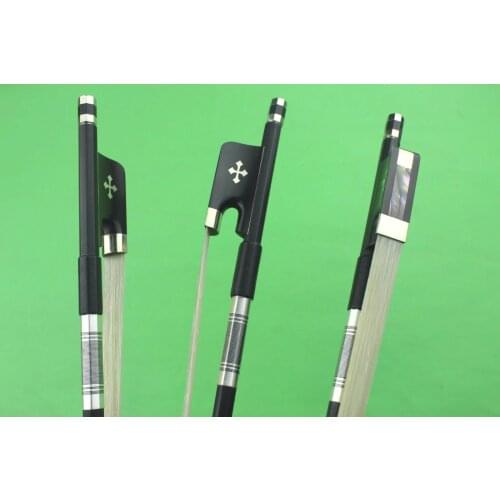 New PRO 4/4 Carbon fiber cello bow ebony frog Inlaid Cross high quality