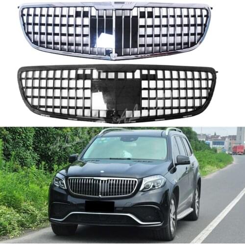 Car Front Racing Upper Grille Facelift Bumper Grill For Mercedes Benz X166 GLS-Class 2015 2016 2017 2018 2019