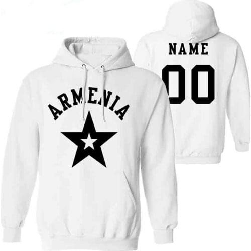 ARMENIA male pullover custom name number white gray red black tees arm country sweatshirt armenian nation flag am boy clothes