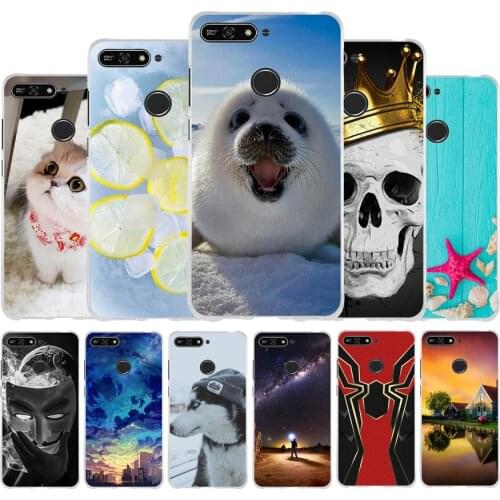 Silicone Case For Huawei Honor 7A 7C 5.7" Case Honor7a For Huawei Y6 2018 / Y6 Prime 2018 Soft TPU Phone Cover Cute Enjoy 8e