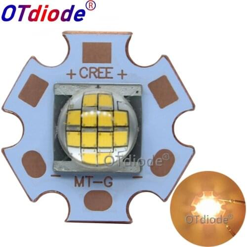 2PCS Cree MT-G MTG LED Warm White 18W-24W 3000K DC36V LED Light Diode flashlight part for spot light on 20mm Copper PCB