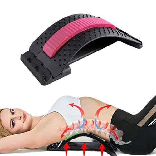JYTOP Back Stretcher Equipment Magnetic Acupressure Points Multi-Level Back Massager Lumbar Pain Reliever Chronic Herniated Disc