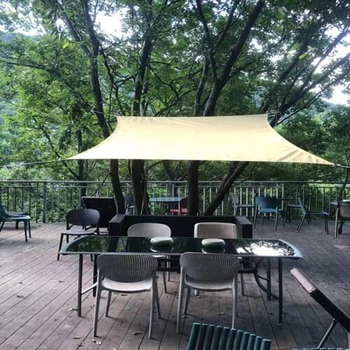 5 x 5 M/pcs Waterproof fabrics Sun Shade Sail used for garden patio shade polyester awning
