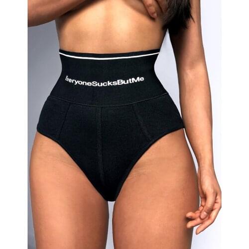 New Style Womens Cotton Breathable High-waist Briefs for Belly-up Hips Sports Briefs
