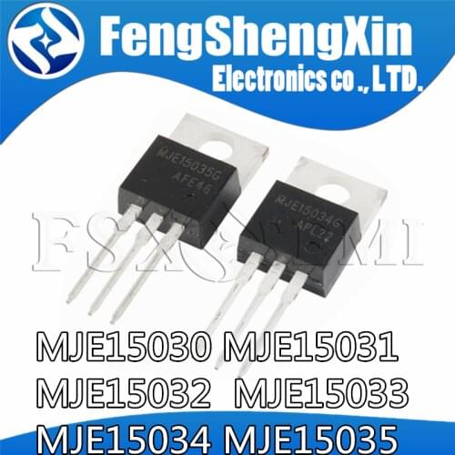 10pcs/lot 5pairs 5pcs MJE15033G + 5pcs MJE15032G TO-220 MJE15033 MJE15032 Power Transistor