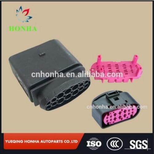 Free shipping 2/5/10/20/50 pcs/lots male female xenon headlights lamp-socket 14 pin connector 1J0973737 1J0973837