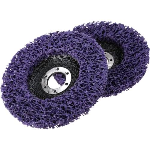 2Pcs 125Mm Poly Strip Disc Abrasive Wheel Paint Rust Removal Clean