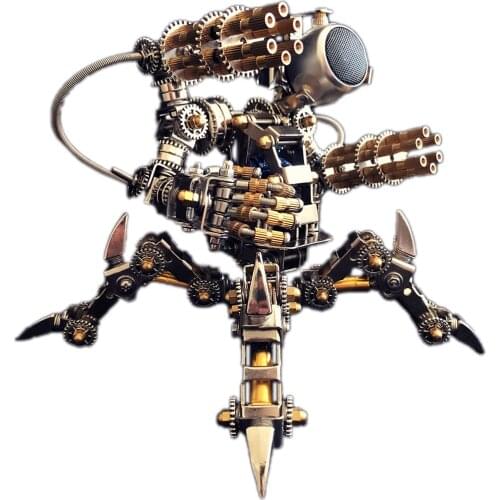 313Pcs DIY Stainless Steel 3D Mental Puzzle Model Set Magnetic Mecha Model Bluetooth Speakers - Magnetic Chaser Assembly Version