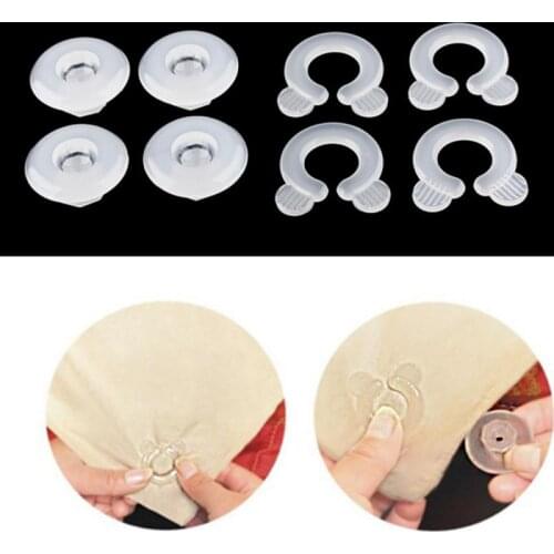 4PCS Comforter Grippers Quilt Clip Fastener Clips Plastic Bed Duvet Covers Holders Durable Portable Blankets Sheet Accessories