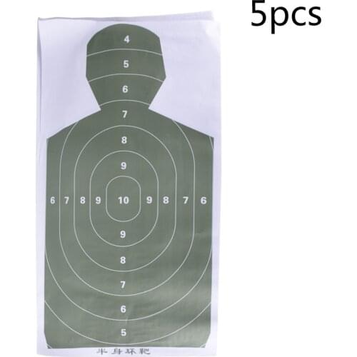 New 5pcs Shooting Silhouette Target Practice Paper Target Arrow Hunting Accessories