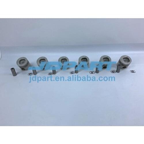 6BD1 Cylinder Pistons Set With Piston Pin For Isuzu