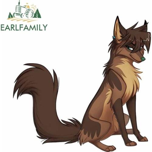 EARLFAMILY 13cm x 12.9cm for Furry Fox Waterproof 3D DIY Window Trunk Decal Surfboard Motorcycle Laptop Vinyl Car Stickers