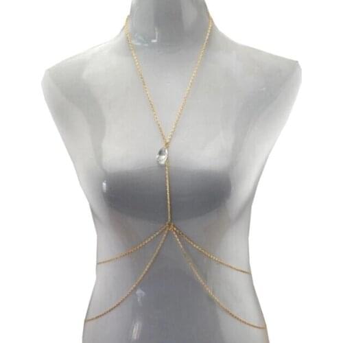 Gypsy Hallow Out Flower Choker Necklace Collier Retro Sexy Bikini Belt Body Chain for Women Belly Waist Chain India Jewelry