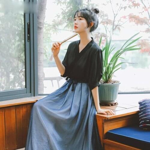 Chinese Traditional Hanfu Costume Women Han Dynasty Princess Dance Clothing Lady Japanese Kimono Ancient Swordsman Outfit