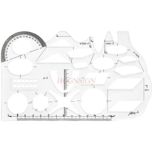 Math template function ruler junior high school student mathematical graphic template drawing ruler elephant ruler