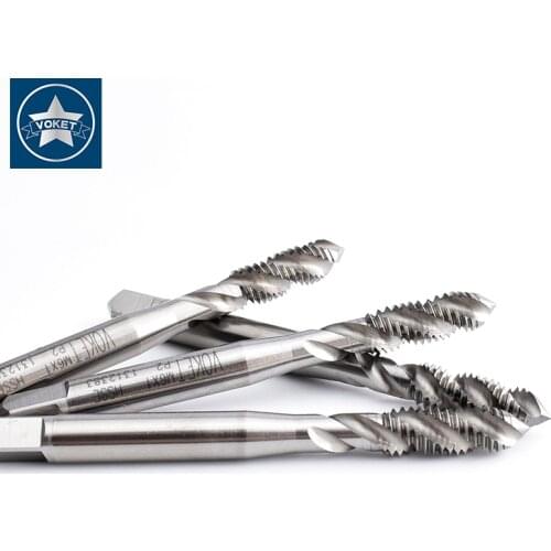 10PCS HSSE Metric Sprial Fluted tap M1 M1.2 M1.4 M1.7 M1.8 M2 M2.2 M2.3 M2.5 M2.6 M3 M3.5 M4 M5 M6 M8 M10 M12 Screw Thread taps