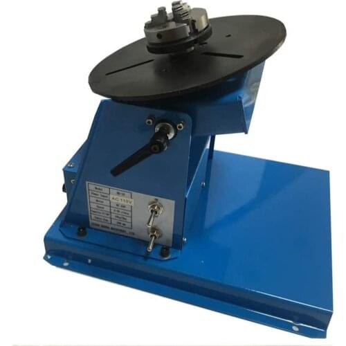 10kg Mini Welding Positioner Turntable Table 3 Jaw Lathe Chuck Semi-Automatic with 65mm
