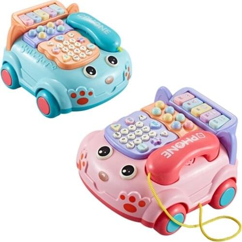 Multifunctional Baby Early Education Simulation Telephone Toy with Light Music Educational Developmental Kids Toys Gift H055